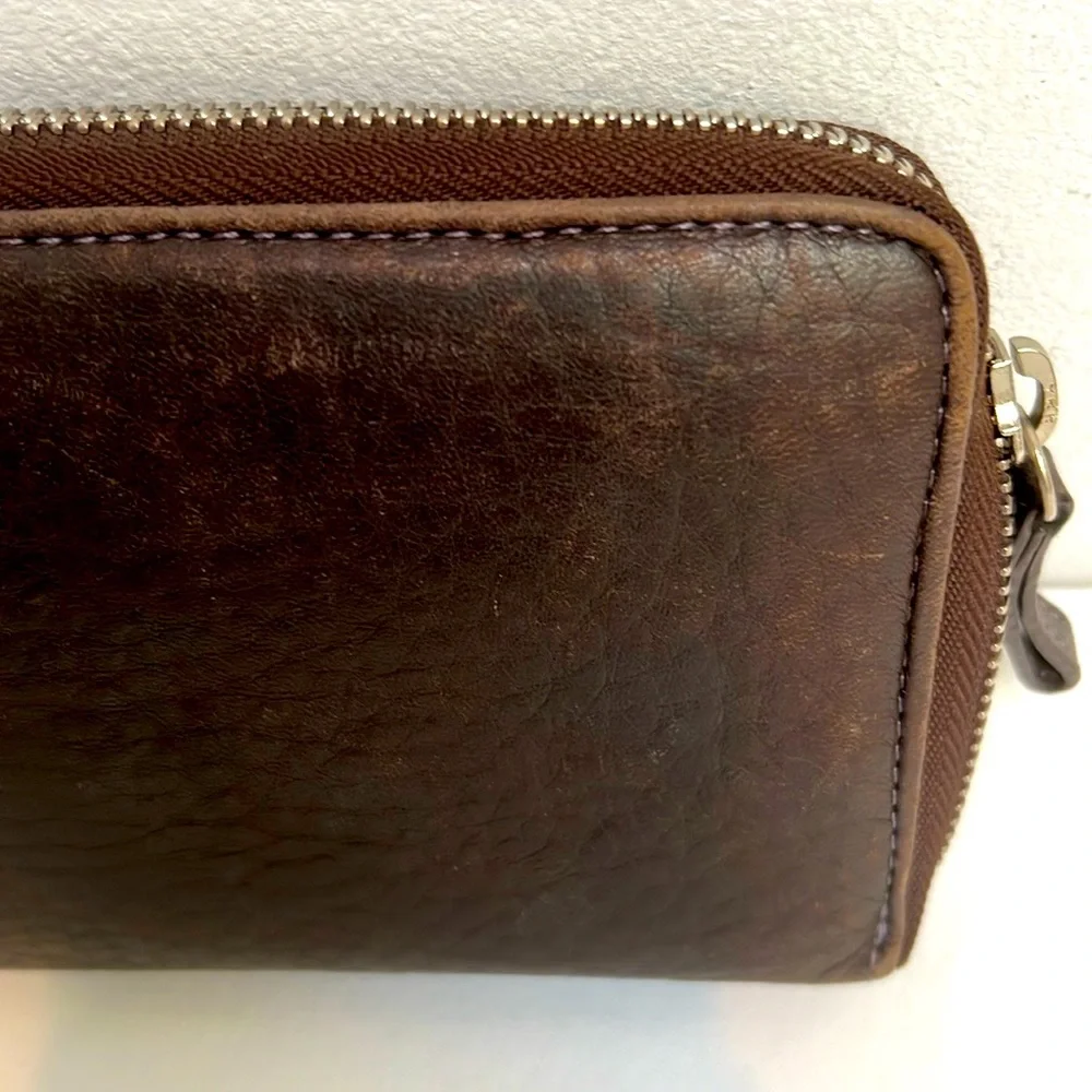 Coach Leather Accordion Wallet